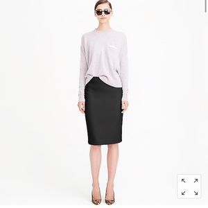 J. Crew Wool size 4 black pencil skirt